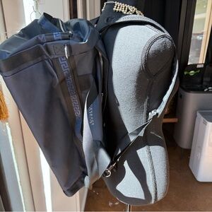 Versace Parfums Greca Strap Convertible Duffel Backpack NWOT